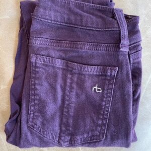 Rag & Bone plum/purple skinny jeans 24